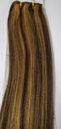 Human hair tangle free yaky weave; straight sew-in weft; Milky way image 4