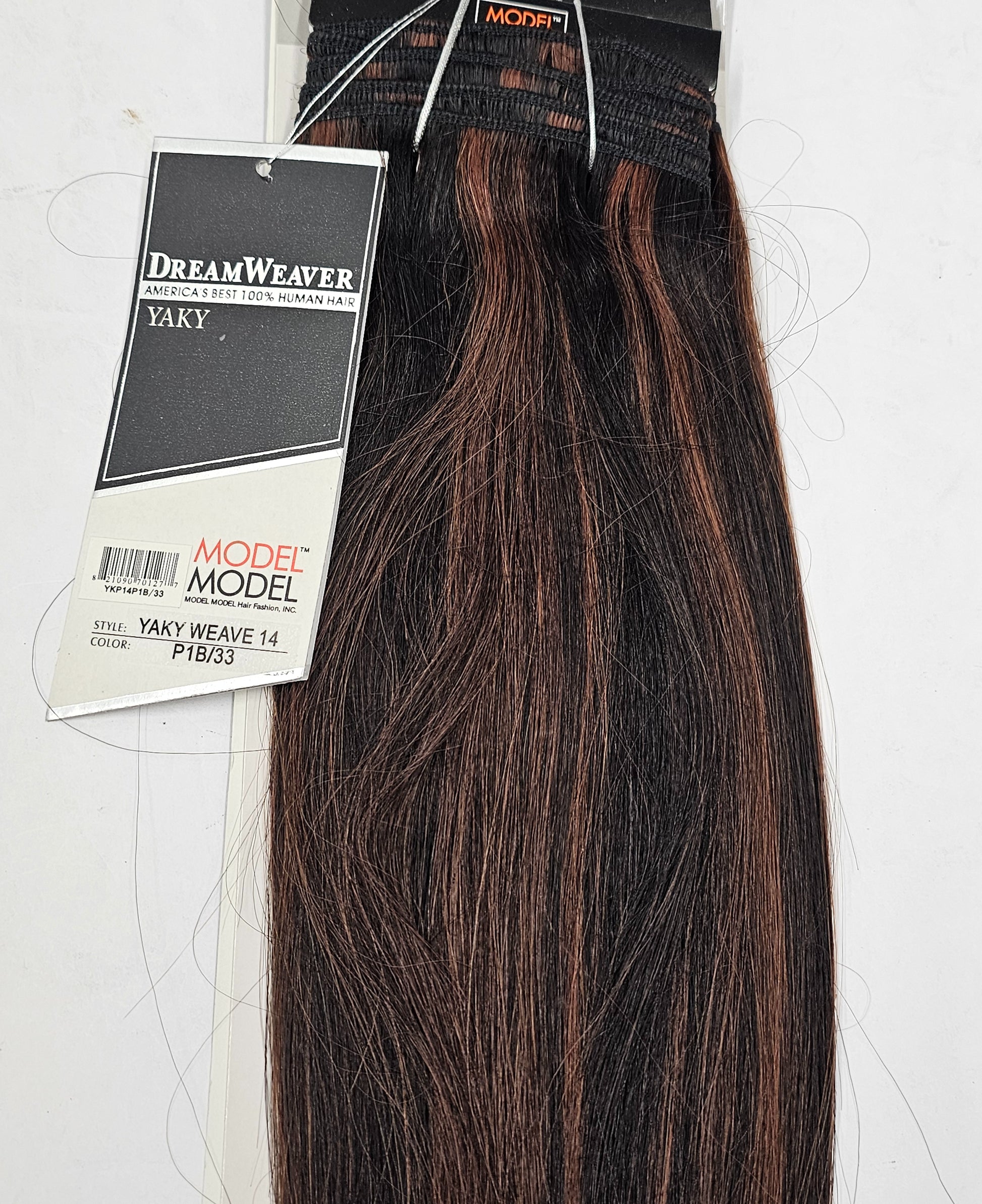 Tangle-free dreamweaver yaky weave for sew-in, weft, straight image 0