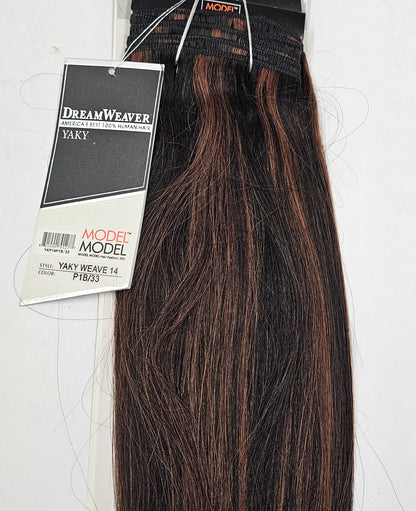 Tangle-free dreamweaver yaky weave for sew-in, weft, straight image 0