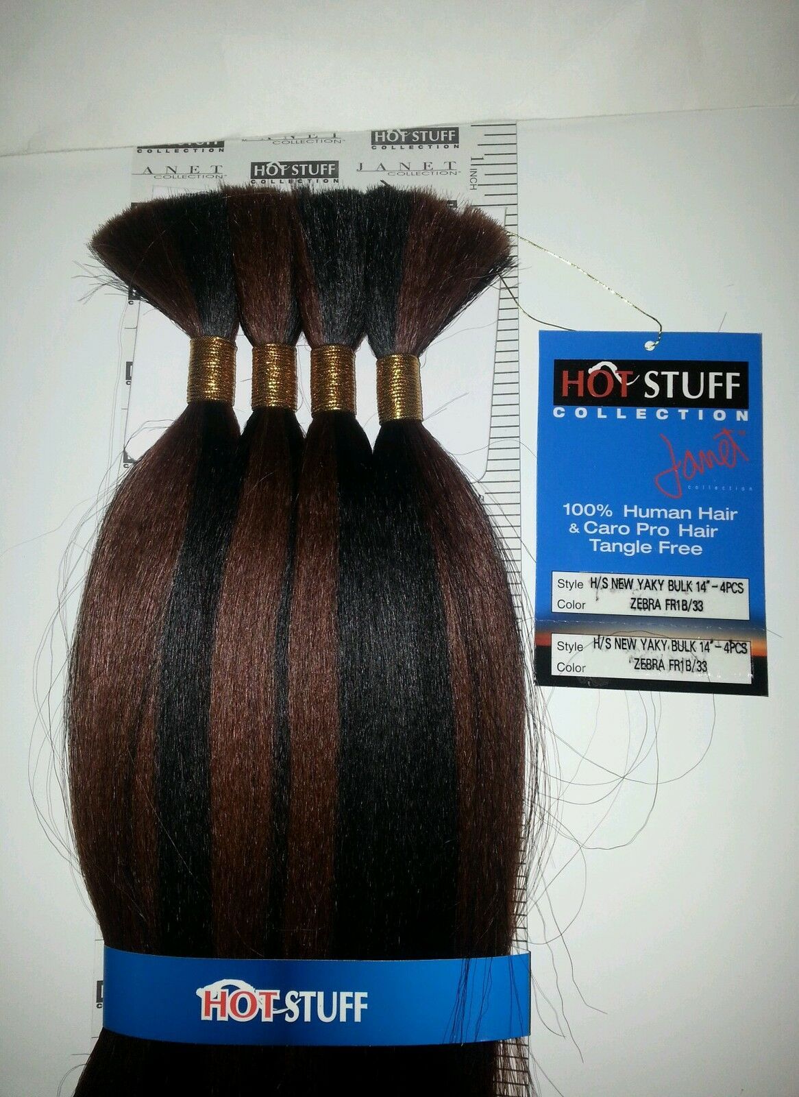 Human hair and caro pro hair tangle free new yaky bulk; straight; for braiding image 2