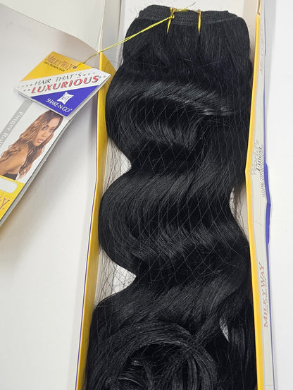 Human hair tangle-free weave finger roll wave; curly sew-in weft. image 2