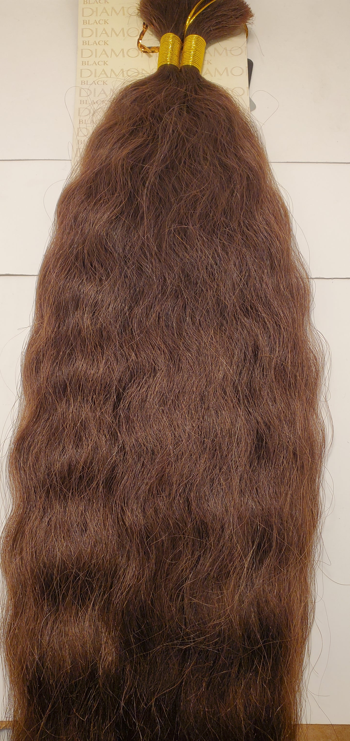 Remi human hair super bulk tangle-free wavy for braiding; Black Diamond image 2