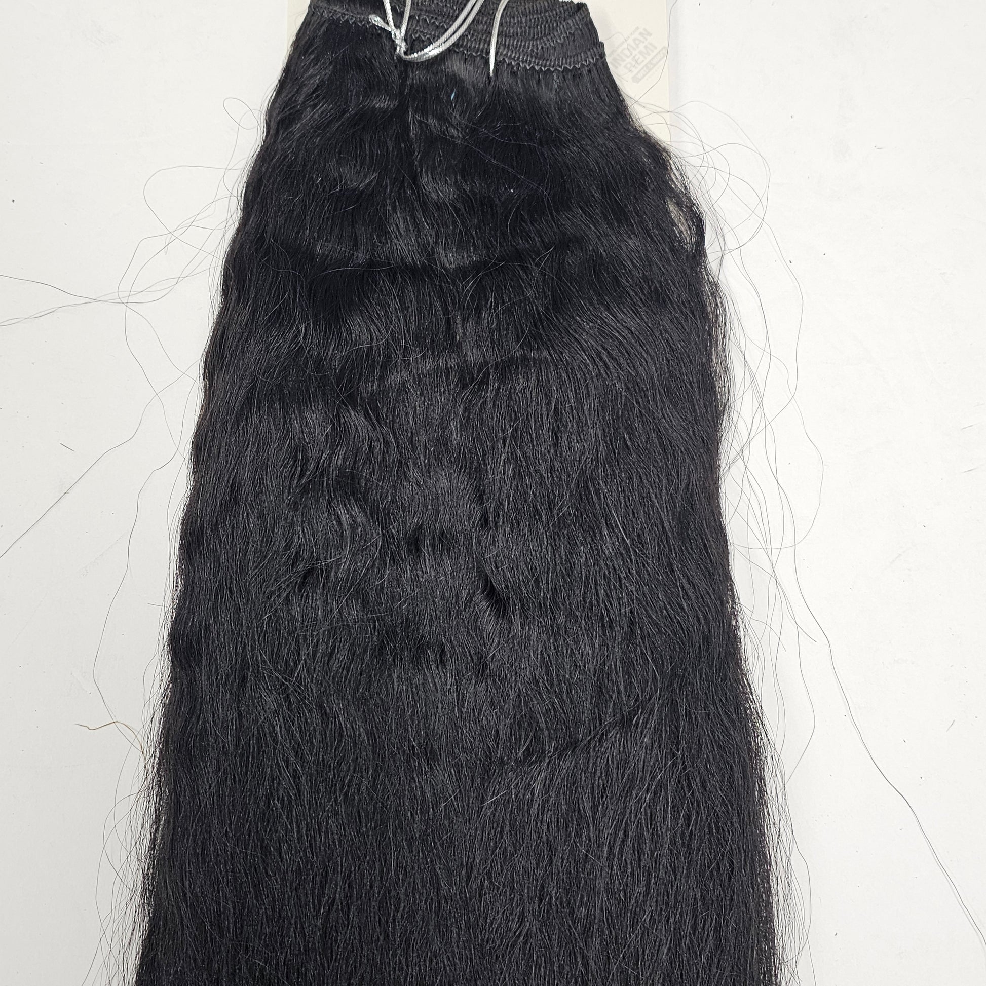 Indian remi Jerry curl wet and wavy sew-in wefts; straight and wavy style image 3
