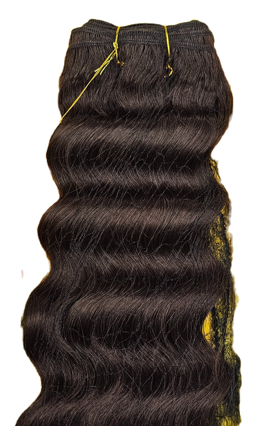 Goddess remi curly human hair weave tangle-free for sew-in; loose deep; wefts image 1