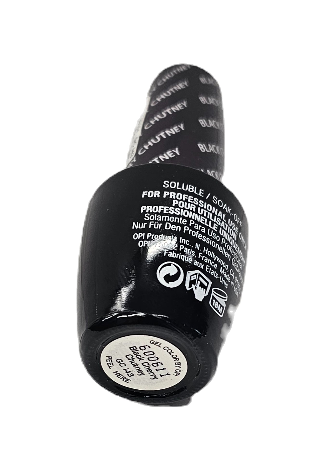 OPI GelColor, Black Cherry Chutney, 0.5 Fl Oz image 1
