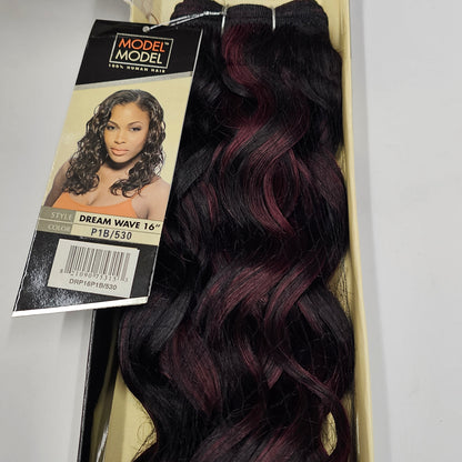 Human hair dream wave tangle-free; curly sew-in weft image 2