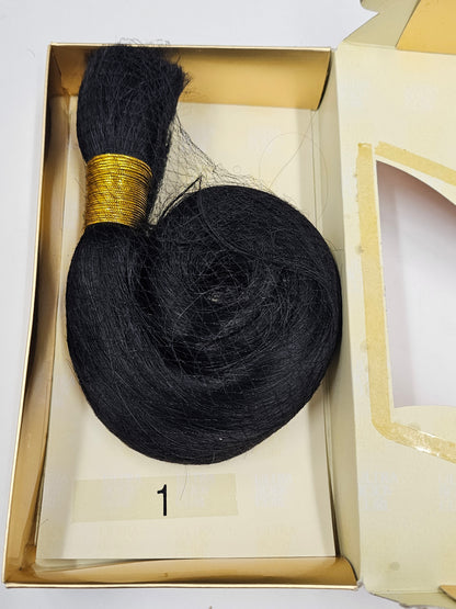 Curly human hair tangle-free ultra body bulk for braiding. image 3