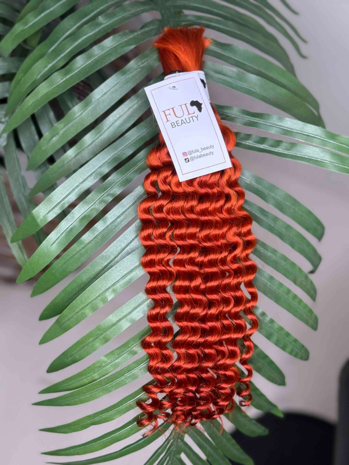 Deep wave human hair bulk for braids styling.