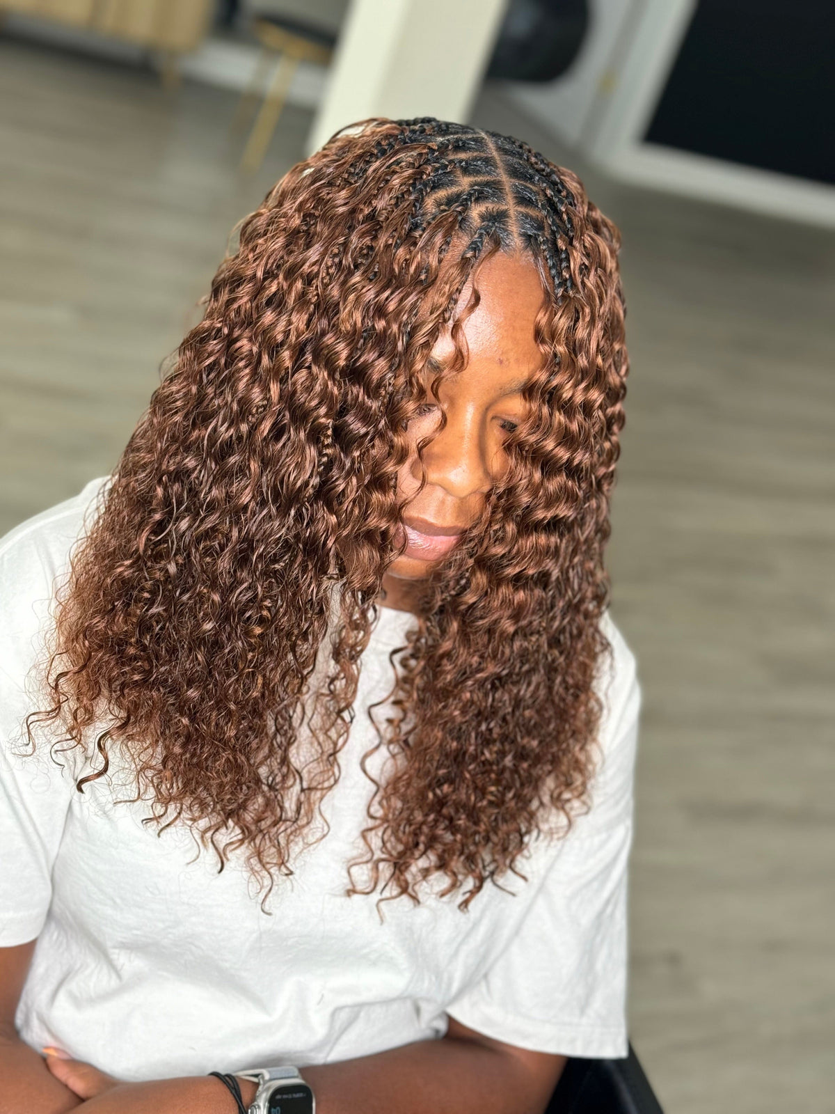 Deep wave human hair bulk for braids styling.