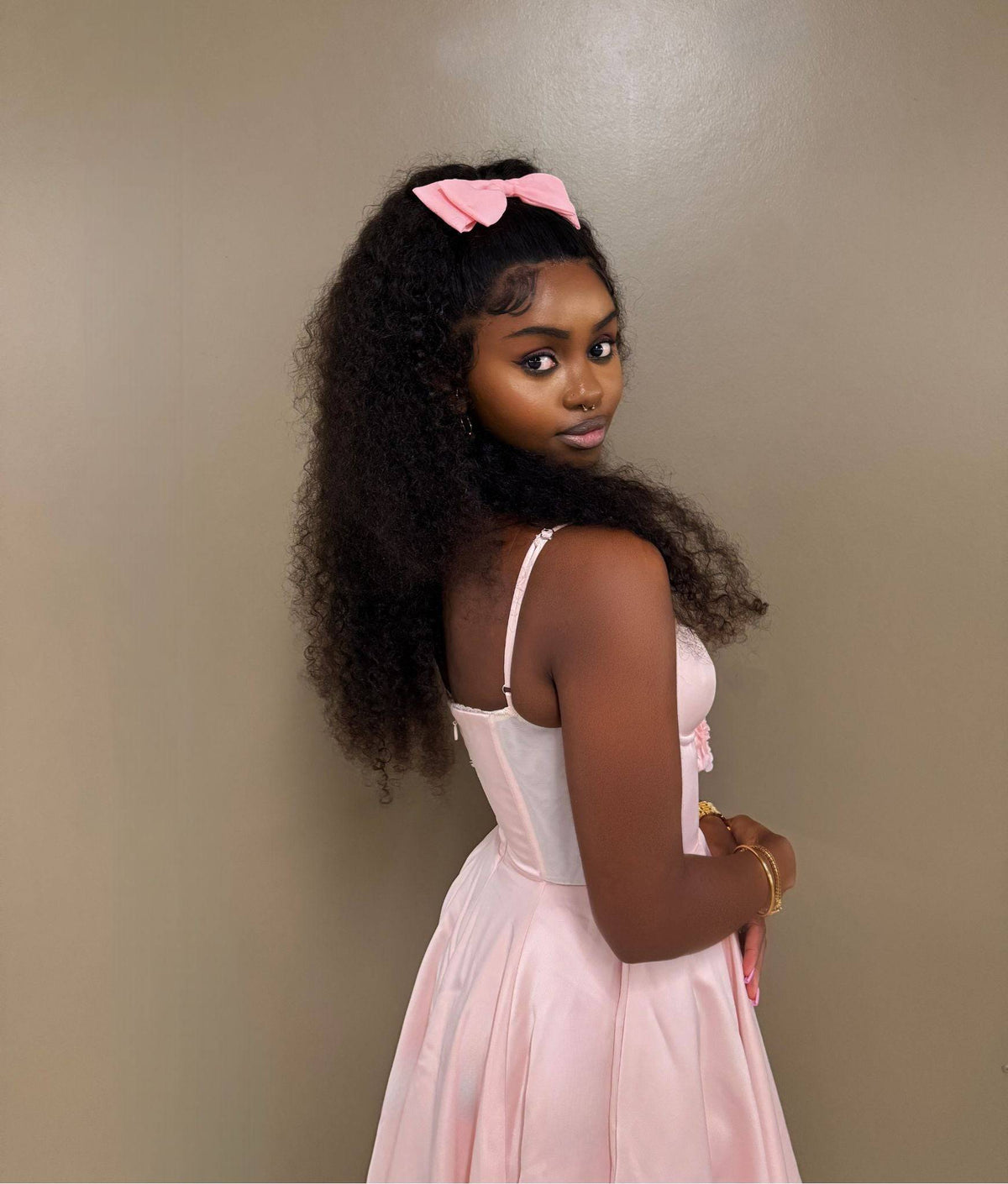 Deep wave virgin human hair wig - curly