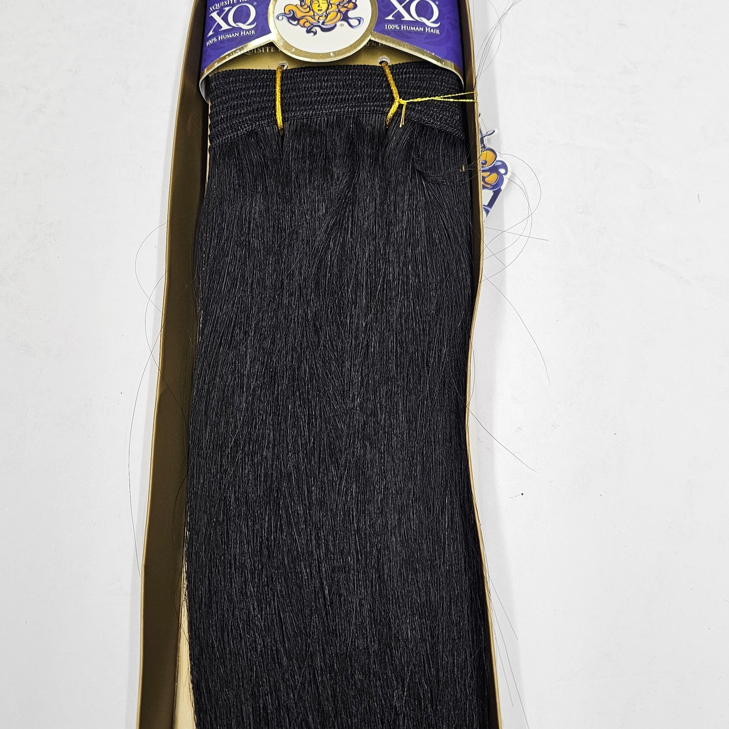 Remy human hair weave XQ cuticle; straight sew-in weft; Shake n go image 2