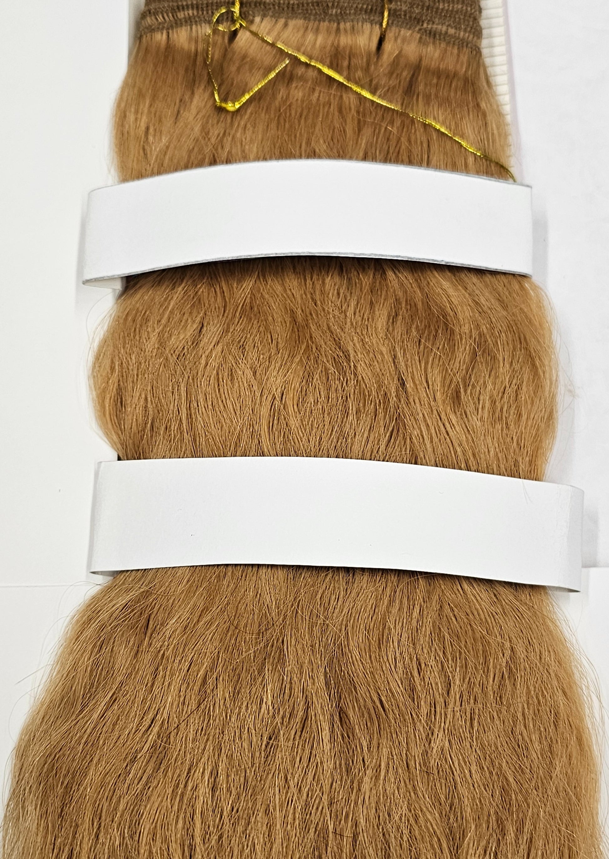 Human hair tangle-free super French weaving; wavy sew-in weft image 2