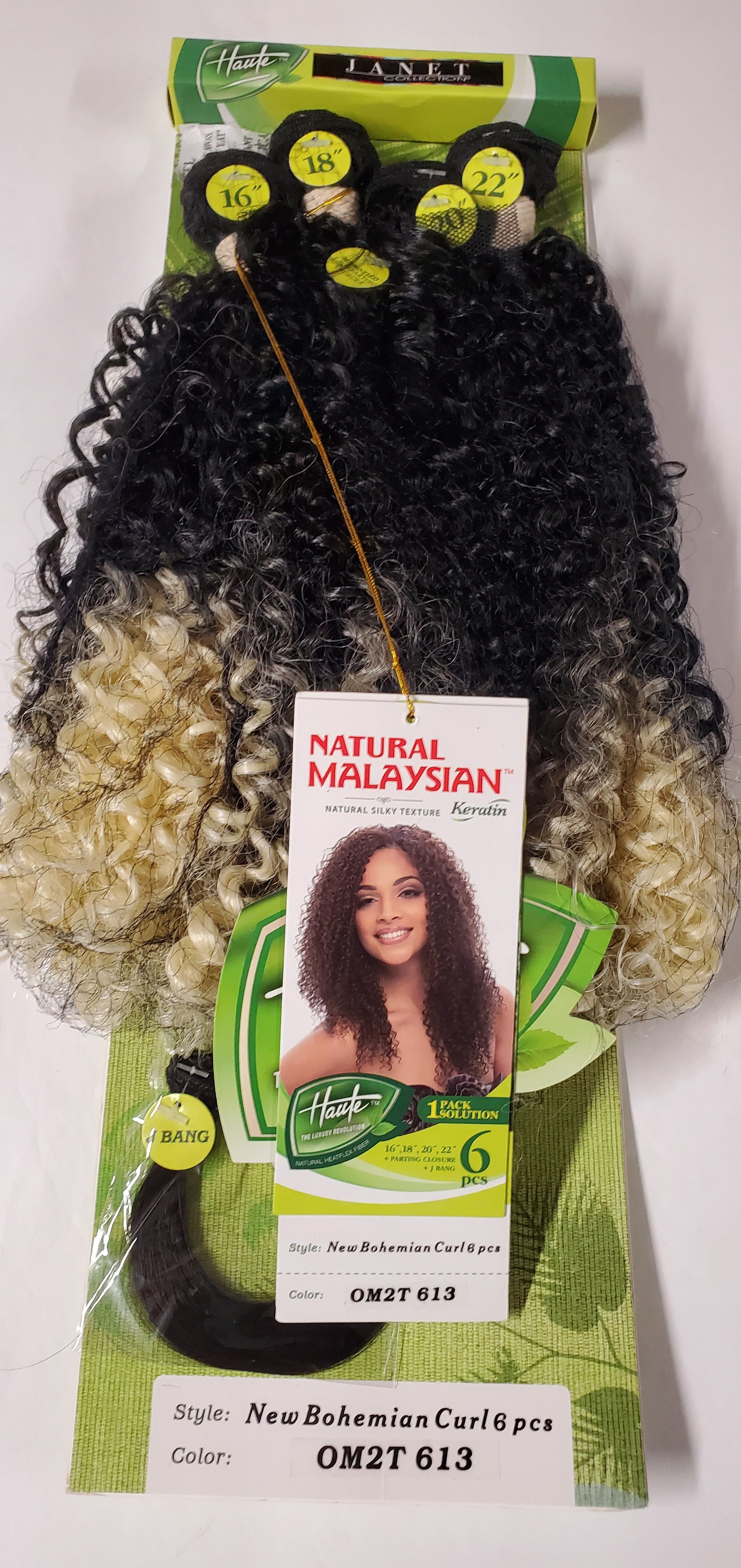 Natural malaysian multi length weaves bohemian curl sew-in wefts. image 0