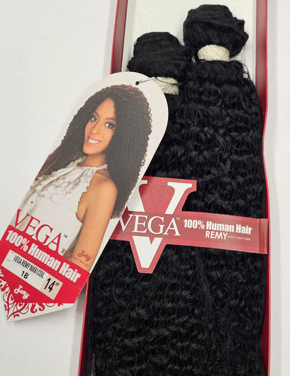Curly human hair weave for sew-in; Vega remy Nikki coil; wefts. image 4