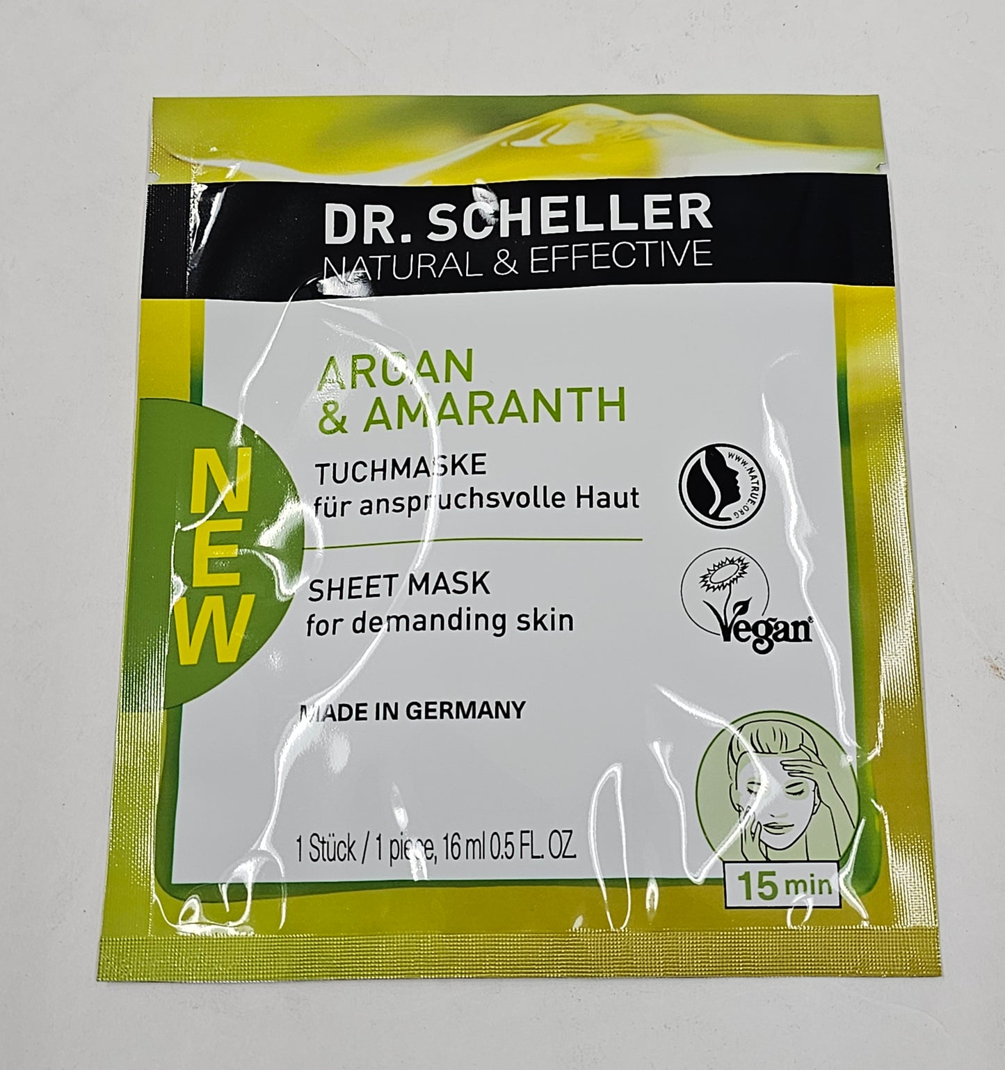 Dr Scheller argan and amaranth anti-wrinkle sheet mask image 2