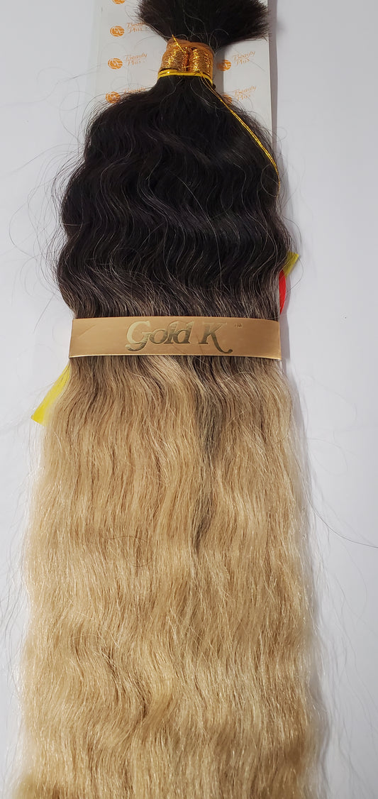 Human hair French refined super bulk tangle-free wet and wavy for braiding. image 0