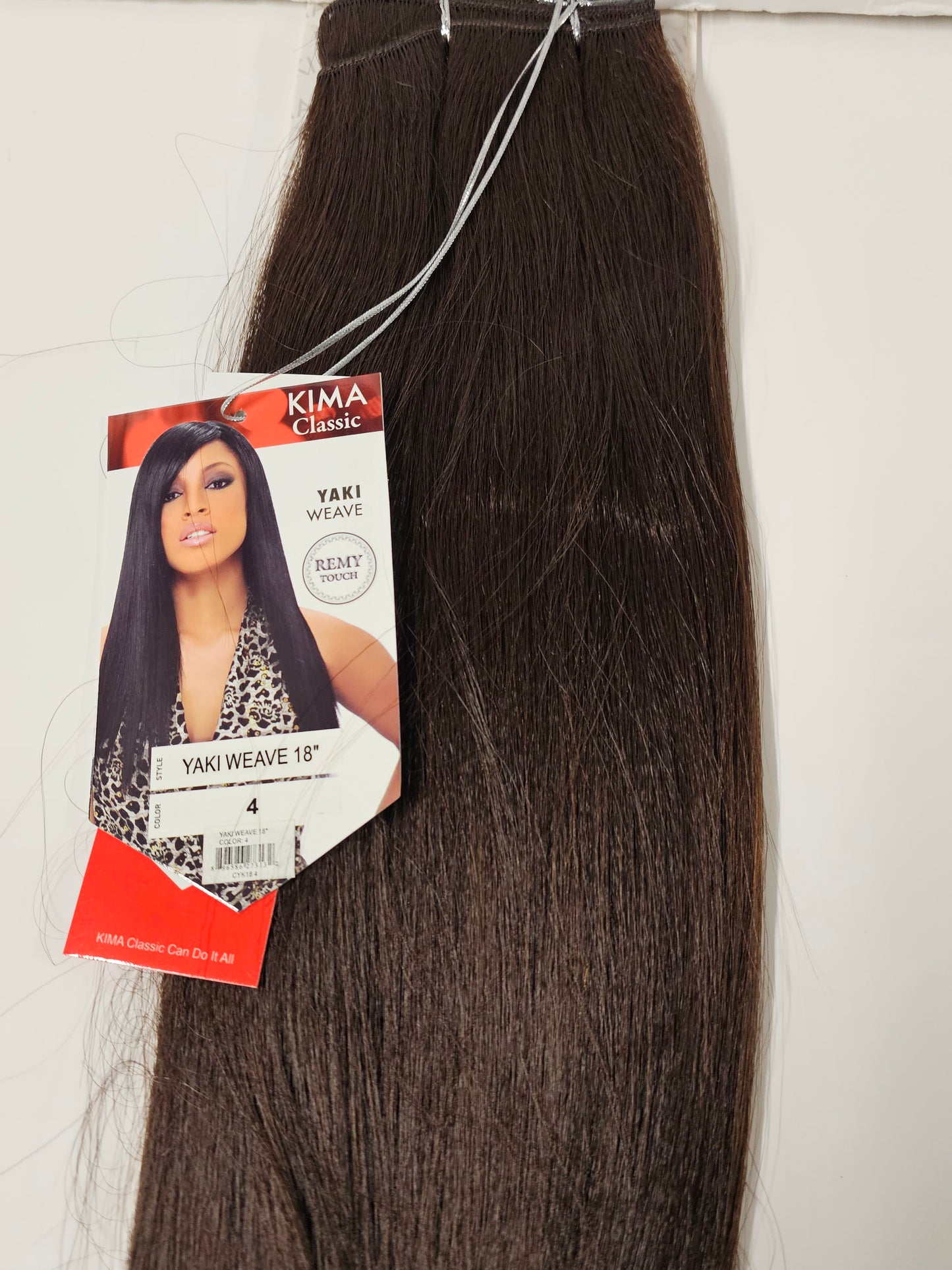 Remy touch human hair yaki weave for sew-in; straight image 5