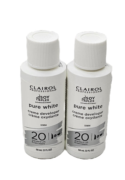 Set of 2 Clairol professional pure white creme developer 20 volume; 2fl.oz x2 image 4