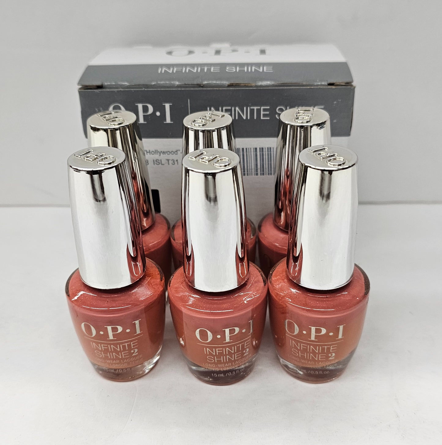 Set of 6 OPI infinite shine; My address is Hollywood; 0.5fl.oz image 2