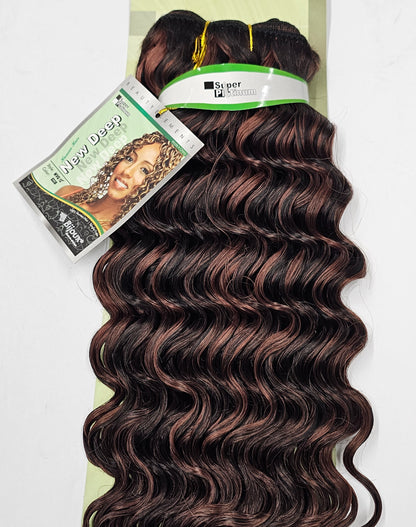 Curly human hair tangle-free new deep weave for sew-in; wefts. image 13