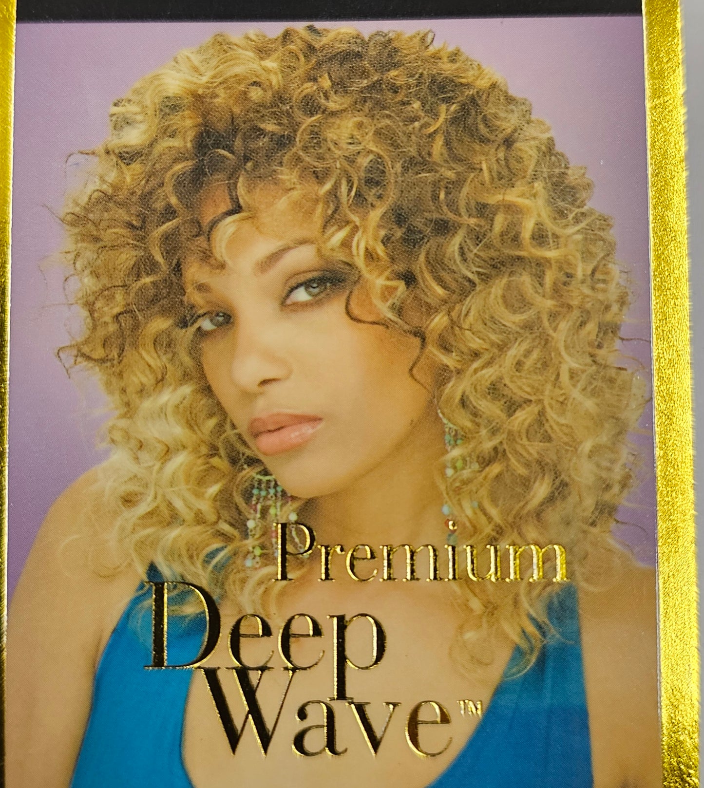 Human hair premium deep wave weave tangle-free; curly sew-in weft. image 0