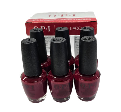 Set of 6 OPI Nail Lacquer, Malaga Wine, Nail Polish, 0.5 fl oz image 1