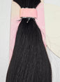 Tangle-free human hair silky straight bulk for braiding. image 3