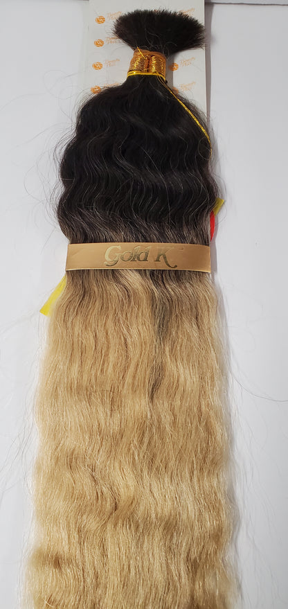 Human hair French refined super bulk tangle-free wet and wavy for braiding. image 1