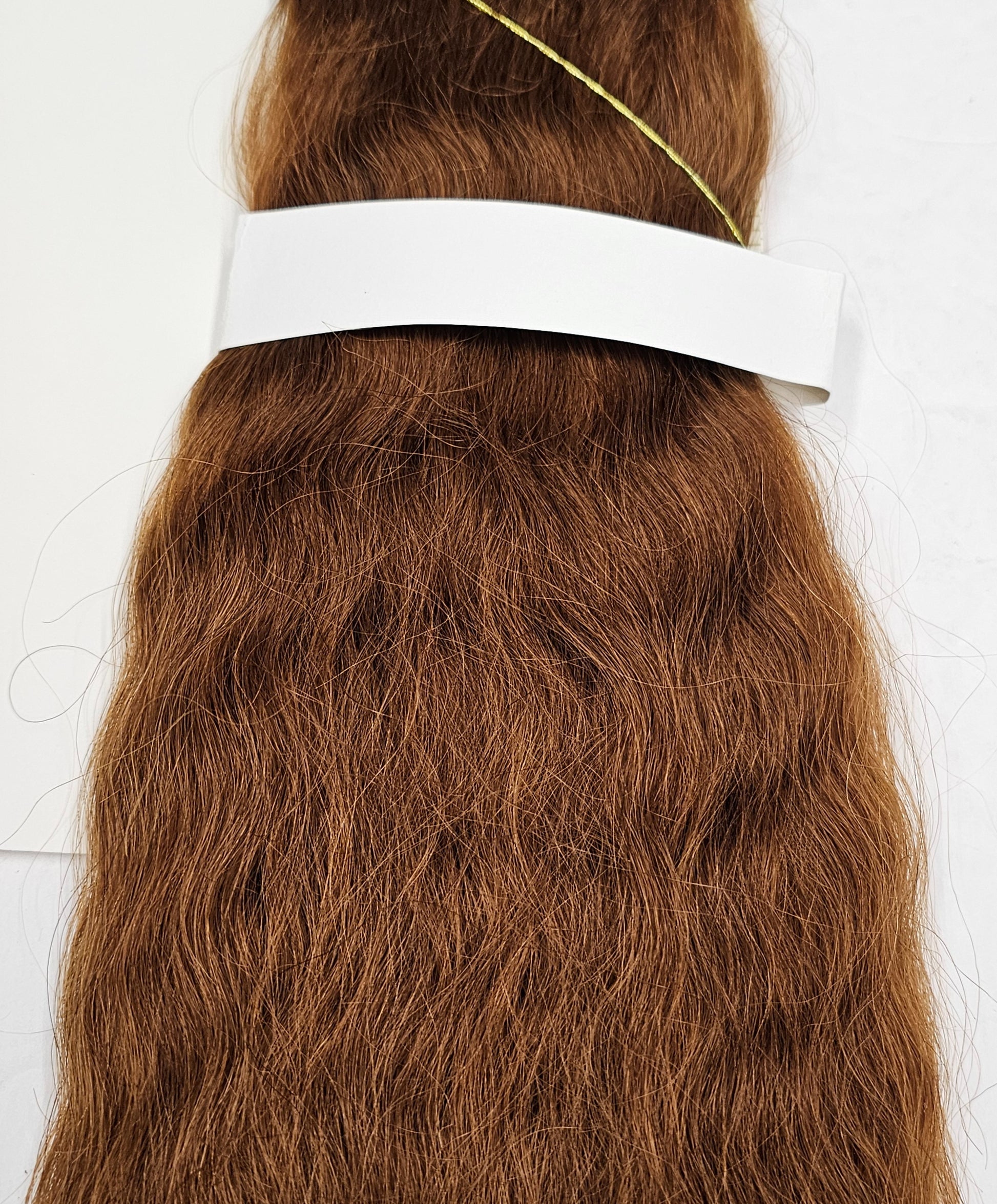 Human hair tangle-free super French weaving; wavy sew-in weft image 5
