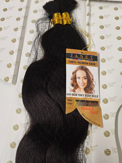Curly human hair tangle-free new yaky body bulk for braiding; 100% human hair image 4