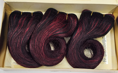 Curly human hair weave tangle-free for sew-in; 8 inch; 3pcs; wefts. image 0