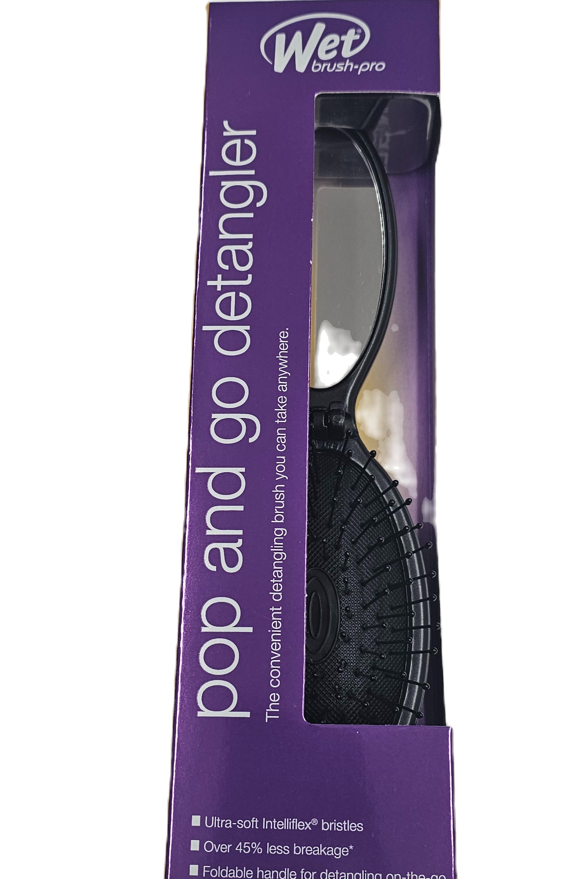 Wet brush-pro pop and go detangler; ultra soft foldable handle. image 3