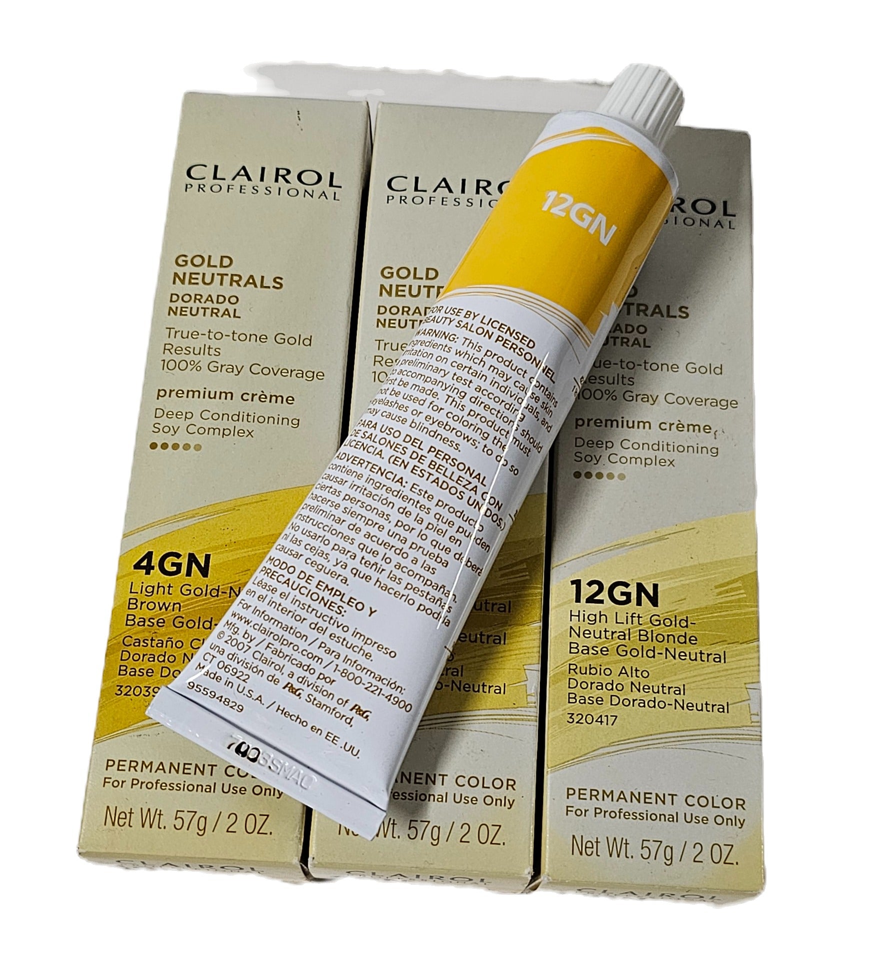 Clairol professional Gold neutrals permanent hair color; 2oz; unisex image 0