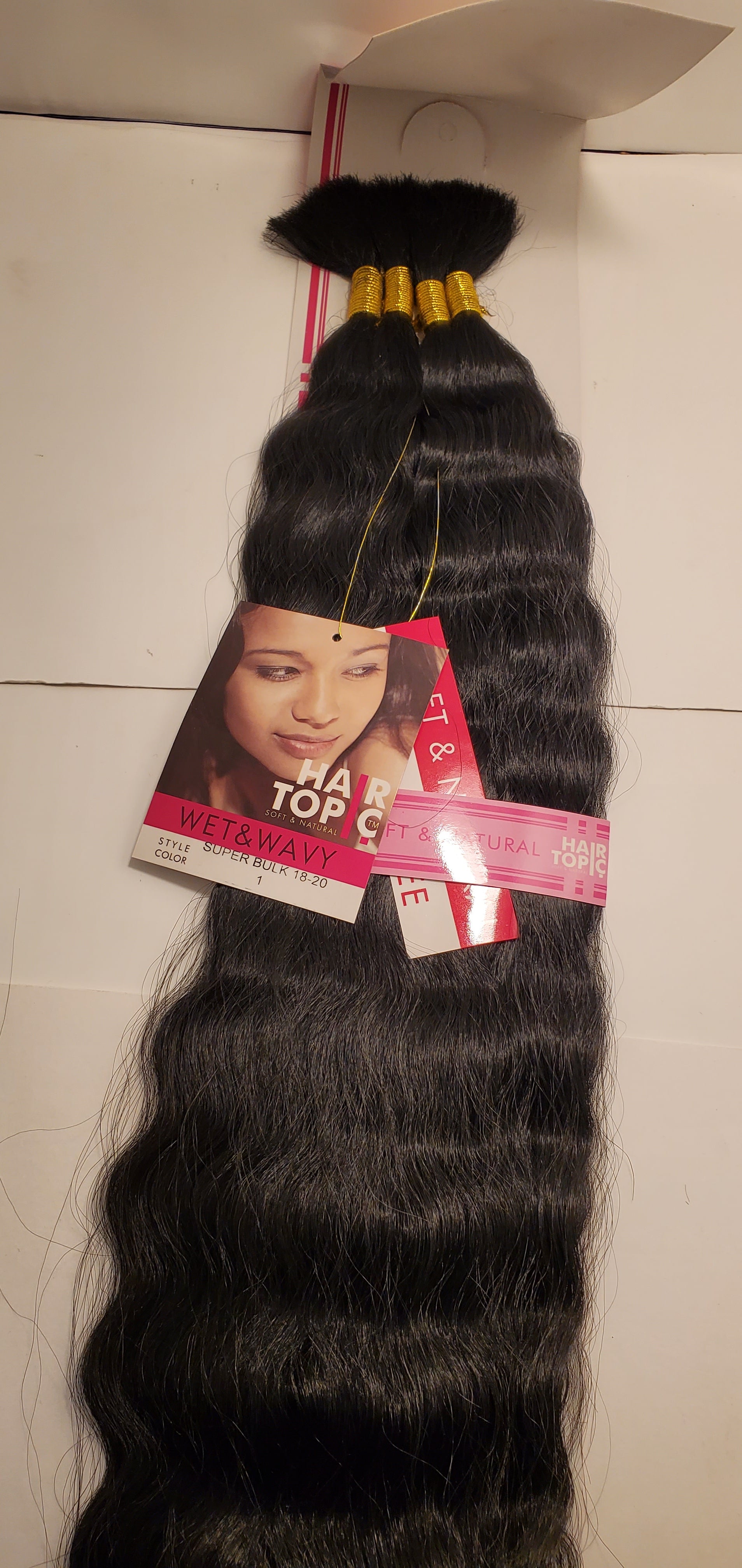Human hair blended super bulk wet and wavy; tangle-free; braiding hair; soft and image 6