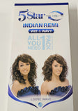Wet and wavy human hair Indian remi for sew-in; 5 Star; loose wave ; 5pcs; wefts image 0