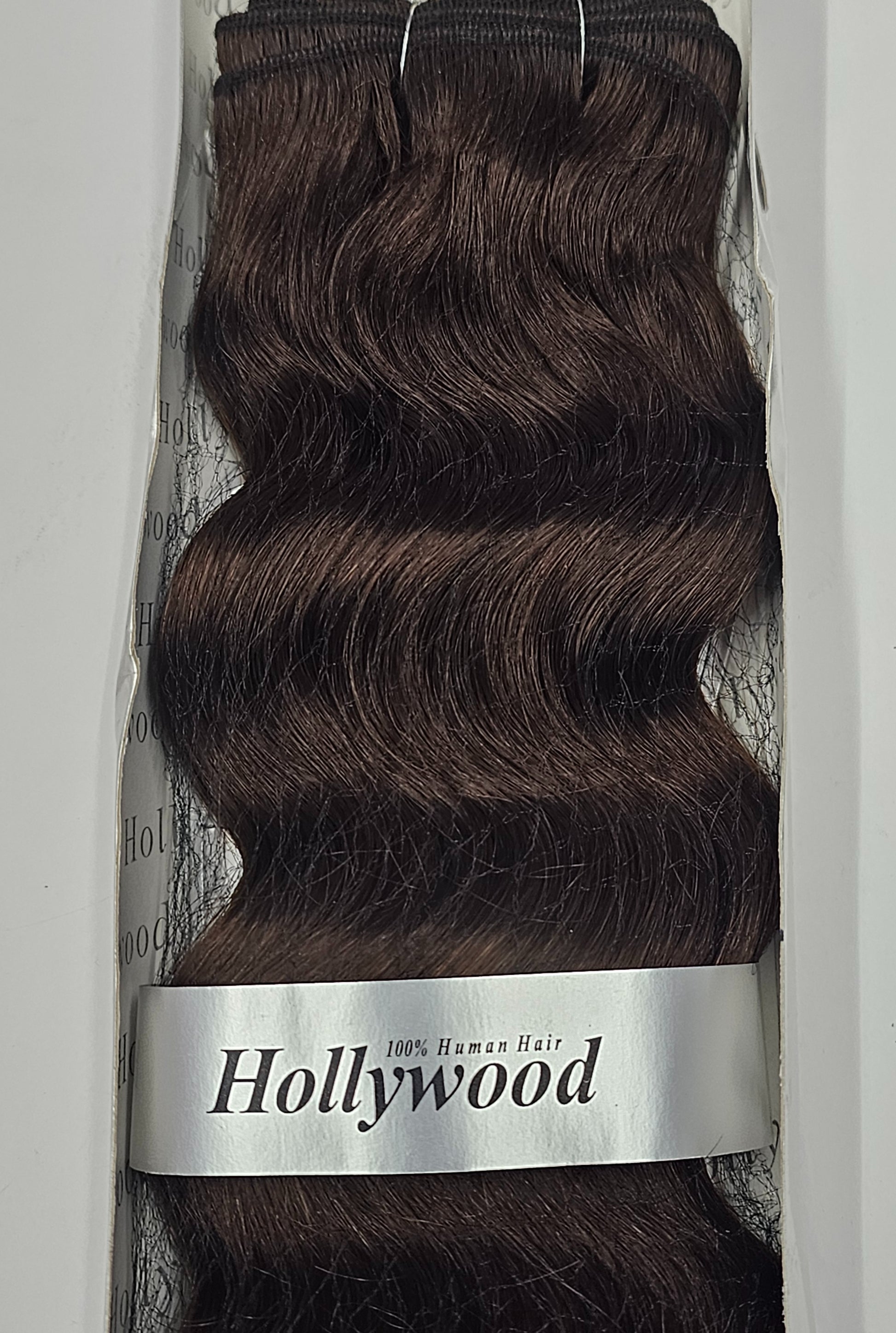 Human hair weave tangle-free Italian hi body wave; curly sew-in weft. image 3