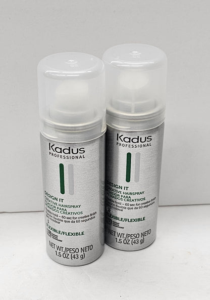 Set of 2 Kadus professional design it creative hairspray; flexible hold;1.5oz x2 image 1