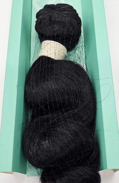 Human hair indi brazilian remi spring wave; curly sew-in weft. image 2