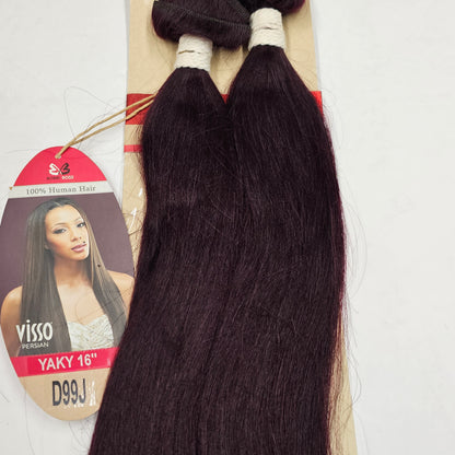 Human hair weave Visso persian yaky; straight sew-in weft; first class image 5