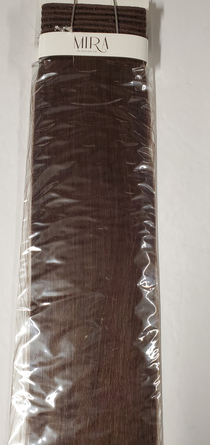 Virgin remy hair tangle-free yaky weave; straight sew-in weft image 3
