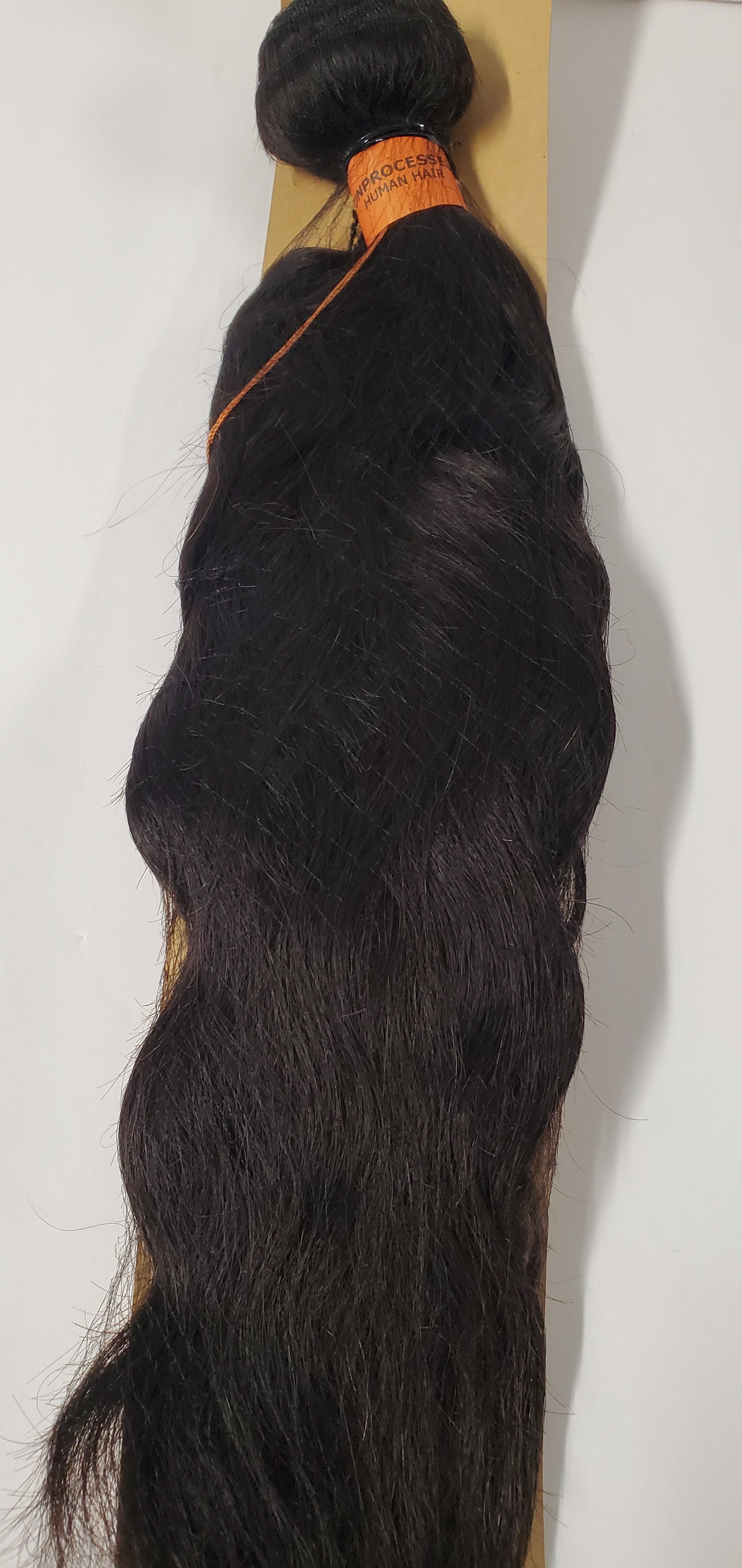 Brazilian virgin remi unprocessed human hair weave; weft; sew-in; wavy. image 2