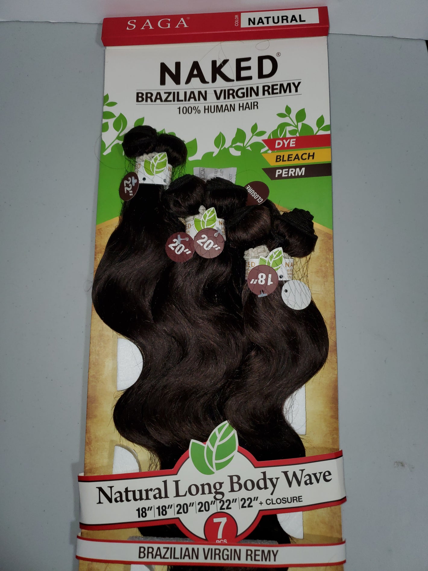 Brazilian virgin remy 100%  human hair; 7pcs body wave; curly; sew-in; wefts image 2