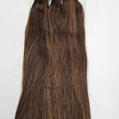 Indian remi wet and wavy loose wave sew-in wefts; straight and wavy style. image 1