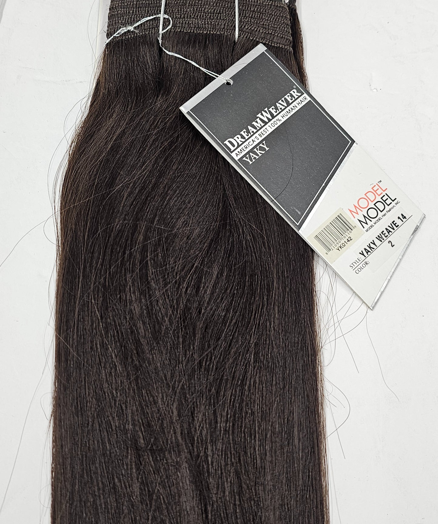 Tangle-free dreamweaver yaky weave for sew-in, weft, straight image 4