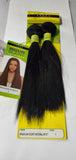 Human hair blend Brazilian scent natural weave; sew-in; weft; straight image 0