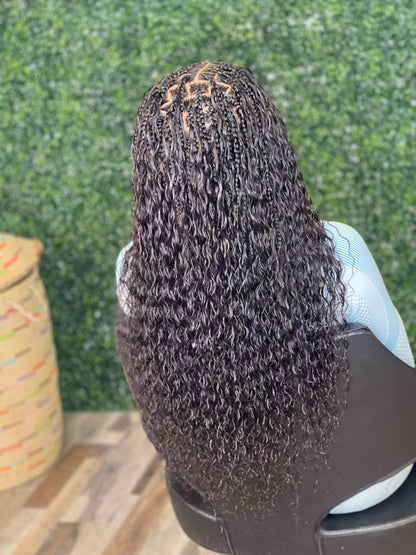 Water wave human hair bulk for braids styling - curly