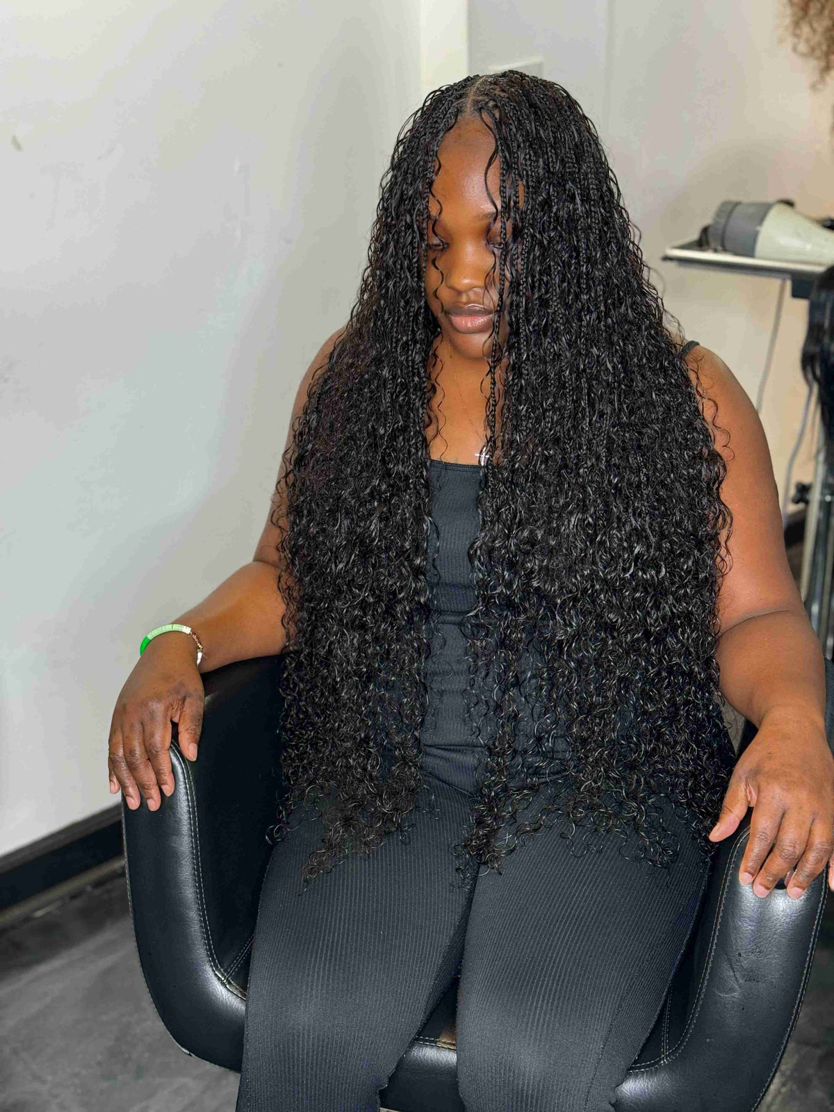 Italian curl human hair bulk for braiding.