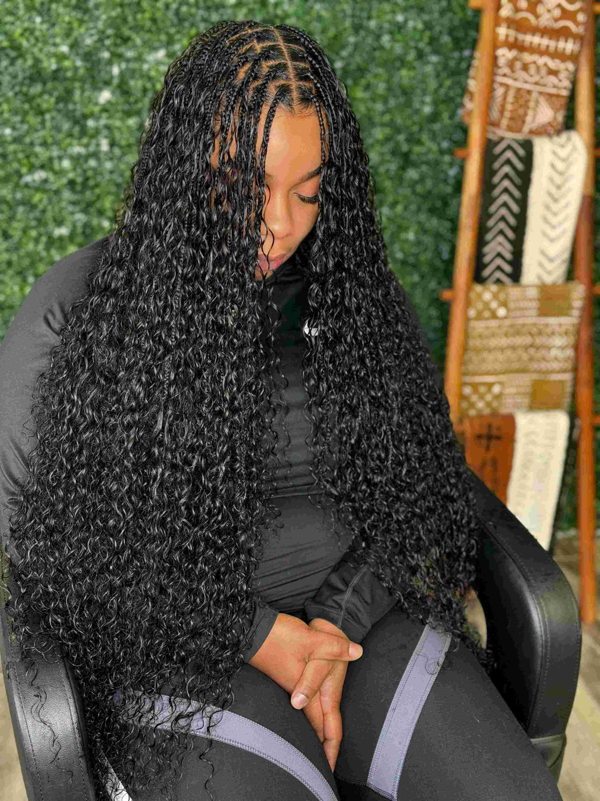 Italian curl human hair bulk for braiding.