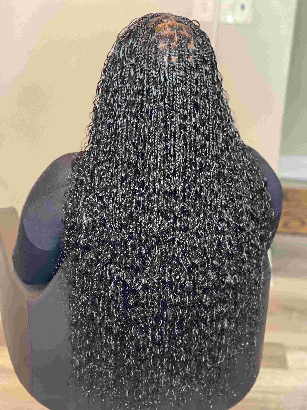 Italian curl human hair bulk for braiding.