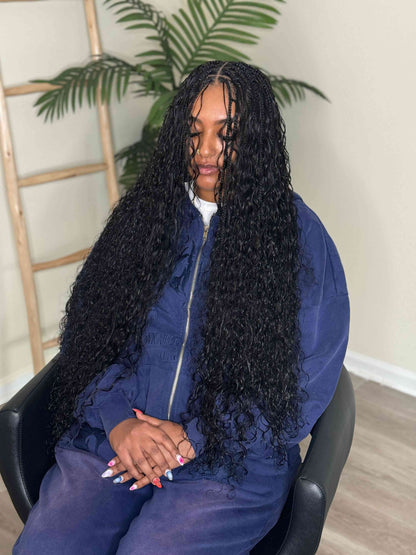 Italian curl human hair bulk for braiding.